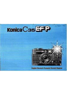 Konica C35 EFP manual. Camera Instructions.